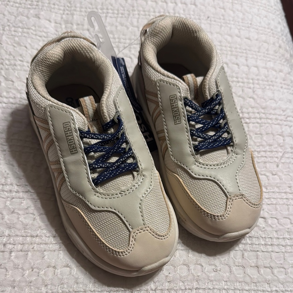 OshKosh B'gosh Cream and Blue Sneakers Retro Style